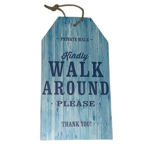 Sign for Private Walkway